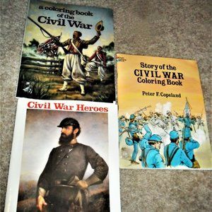 Bundle of 3 civil war story n coloring books